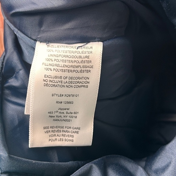 Extreme outfitters navy blue polyester snow bibs size 18 boys - Picture 7 of 8